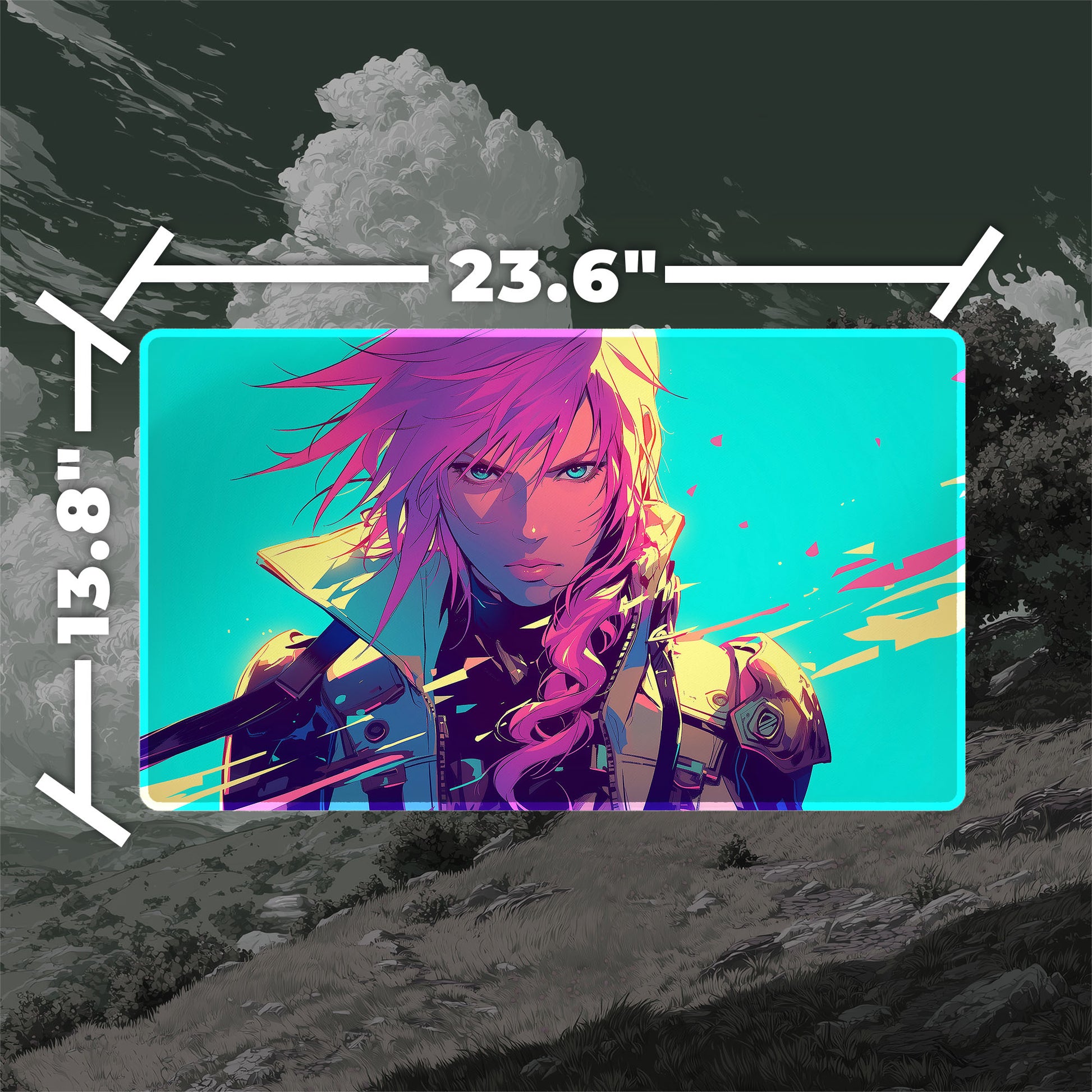 Lightning Army of One Playmat (Borderless) | Final Fantasy Playmat