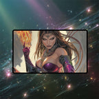 Liliana of the Veil Playmat | Magic the Gathering Playmat | Necromancer Playmat with Zones Option | 24x14 | 22x12 | 32x16 Sizes