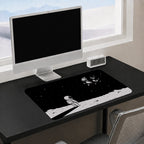 Lonely Astronaut Shattered Moon Desk Mat 24x14 36x18 48x24