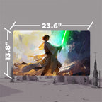 Mystic Knight Master Playmat (Borderless) | Blue Blade Robes Mat