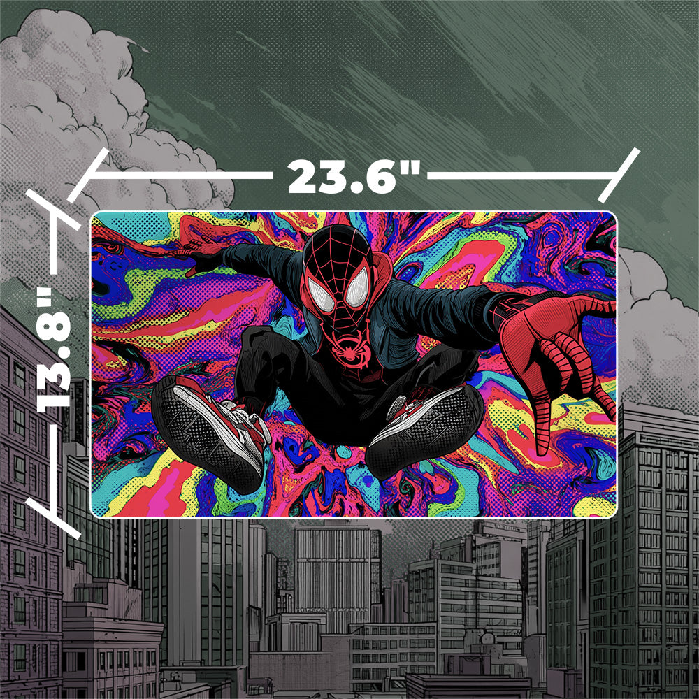 Psychedelic Web Hero Playmat (Borderless) | Trippy Multiverse Mat