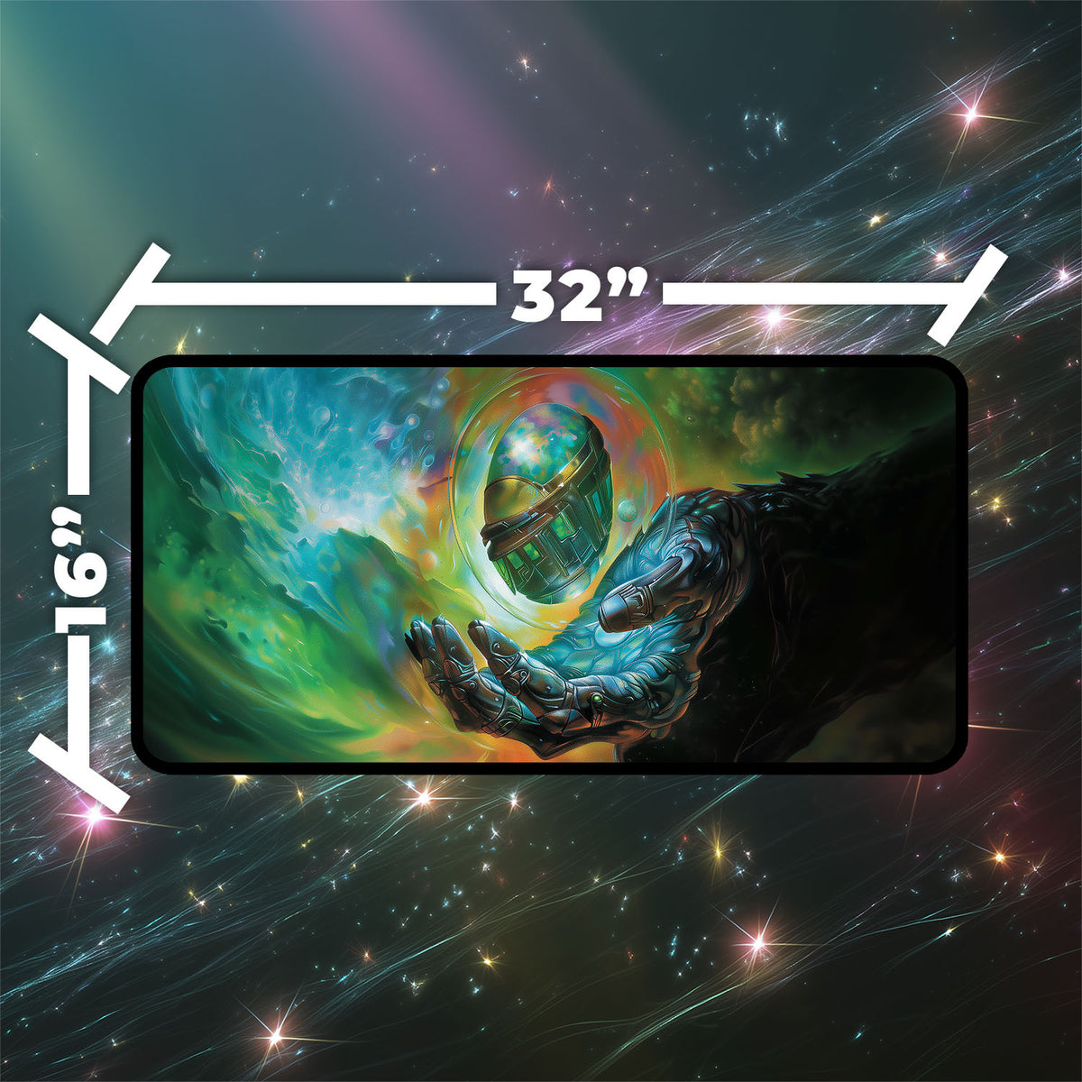 Iridescent Gemstone Playmat | Radiant Fantasy Mat