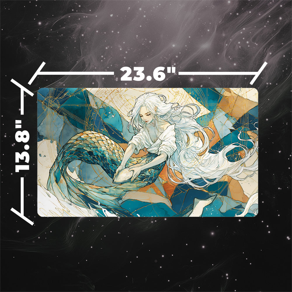 Watercolor Mermaid Playmat | Mystic Borderless Fantasy Mat
