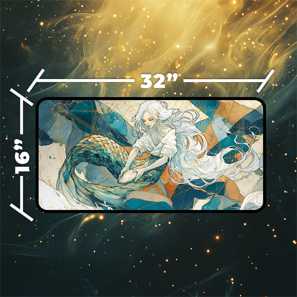 Mystic Mermaid Playmat | Watercolor Fantasy Mat