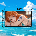 Beach Navigator Playmat | Green Bikini Anime Mat