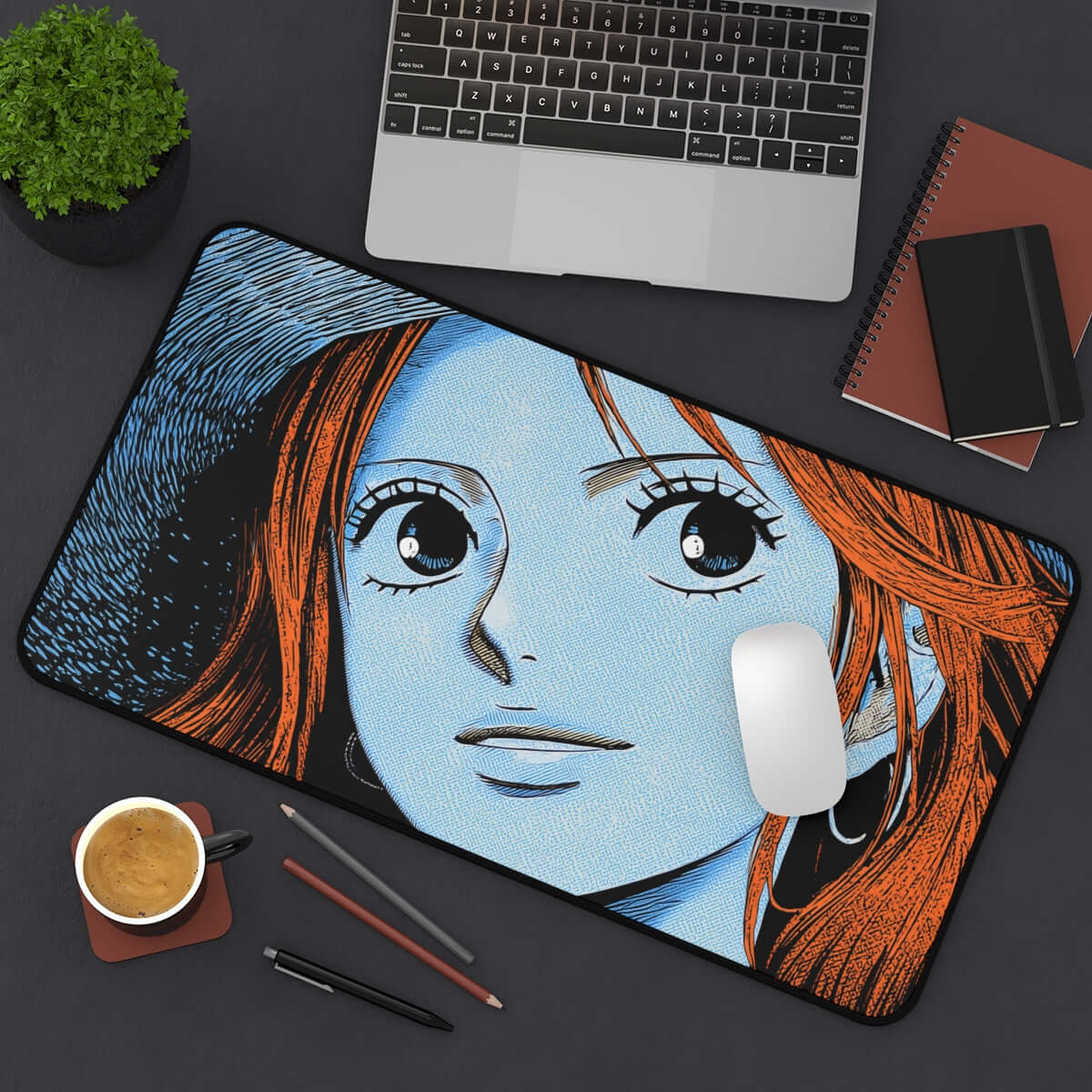 Nami Playmat | One Piece Playmat | Straw Hat Crew Playmat with Zones Option | 24x14 | 22x12 | 32x16 Sizes