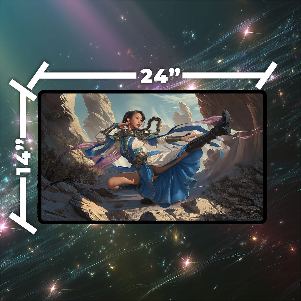 Narset, Enlightened Master Playmat | Magic the Gathering Playmat | Iconic Planeswalker Playmat with Zones Option | 24x14 | 32x16 Sizes
