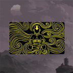 Neon Meditation Master Playmat (Borderless) | Elemental Glow Mat