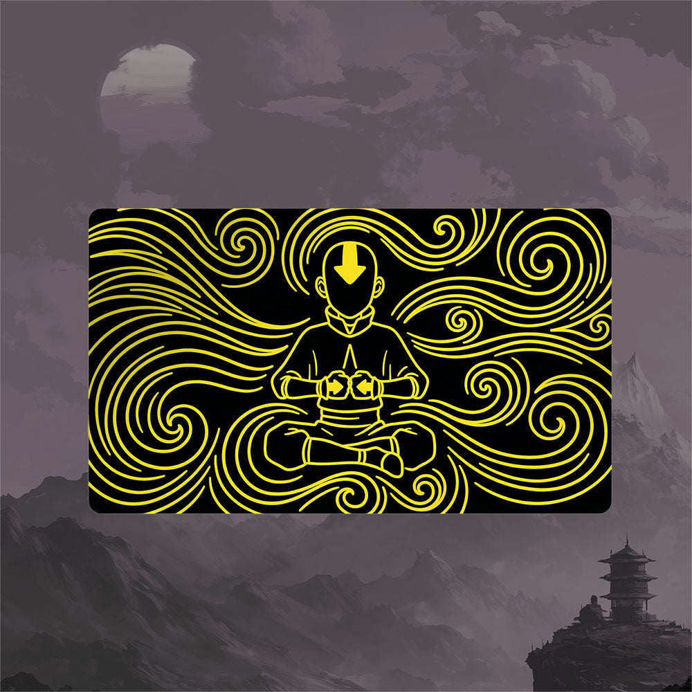 Neon Aang Playmat (Borderless) | Magic the Gathering Playmat