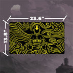 Neon Meditation Master Playmat (Borderless) | Elemental Glow Mat