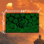 Neon Garden Merchant Playmat | Glowing Vegetable Mat