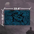 Neon Waterbender Playmat (Borderless) | Electric Wave Mat