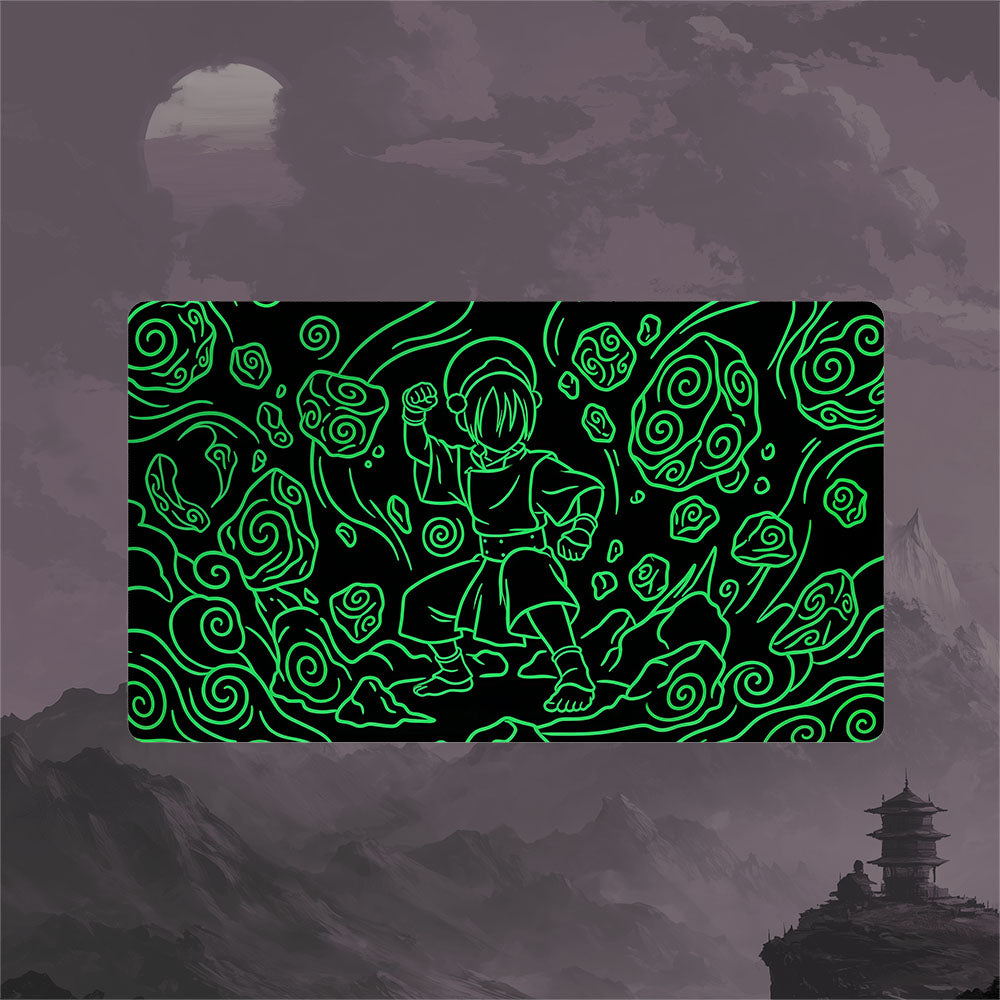 Neon Toph Playmat (Borderless) | Magic the Gathering Playmat