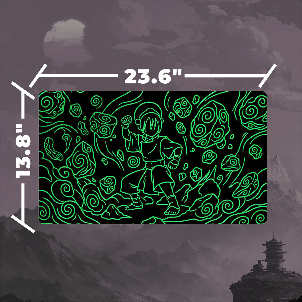 Neon Toph Playmat (Borderless) | Magic the Gathering Playmat