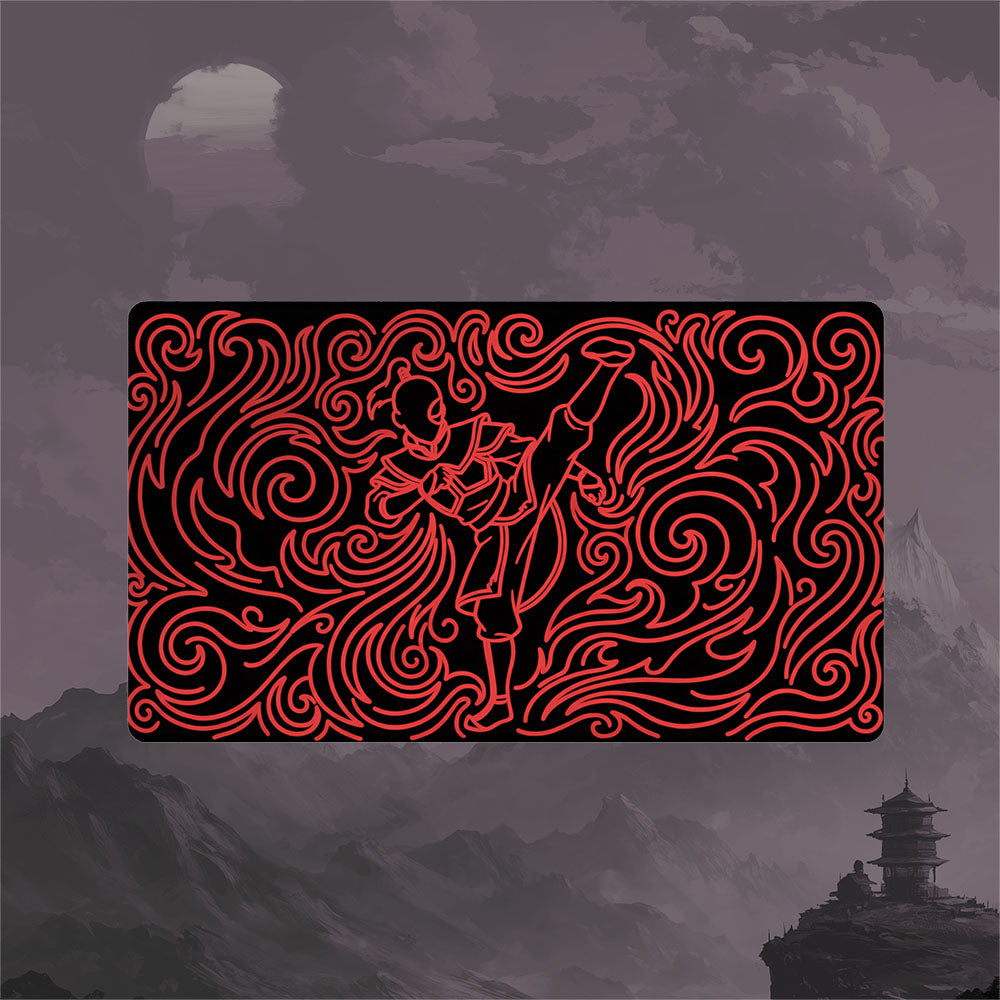 Neon Zuko Playmat (Borderless) | Magic the Gathering Playmat