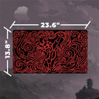 Neon Firebender Playmat (Borderless) | Electric Flame Kick Mat