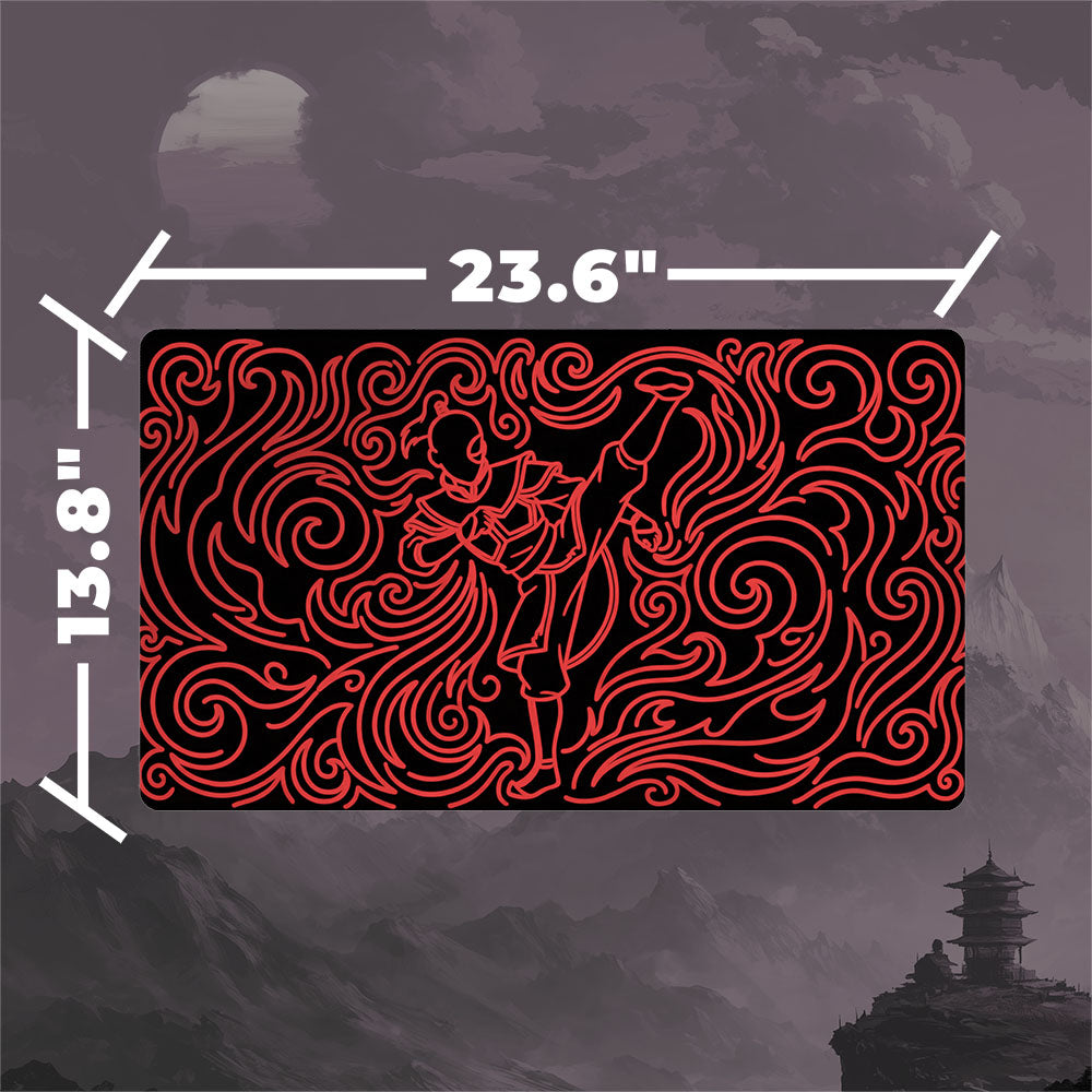 Neon Zuko Playmat (Borderless) | Magic the Gathering Playmat