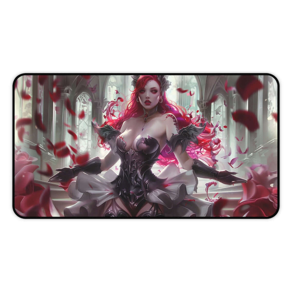 Olivia, Crimson Bride Playmat | Magic the Gathering Playmat | Vampire Bride Playmat Mat with Zones Option | 24x14 | 22x12 | 32x16 Sizes