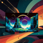 Cosmic Overgrowth Duo Playmat | Nebula Jungle Mat