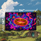 Psychedelic Portal Ring Playmat | Trippy Mystic TCG Mat