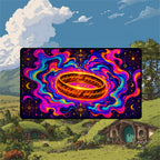 Psychedelic Portal Ring Playmat | Trippy Mystic TCG Mat