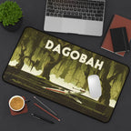 Dagobah playmat featuring iconic tropical swamp imagery, perfect for fans of Star Wars and tabletop gaming.