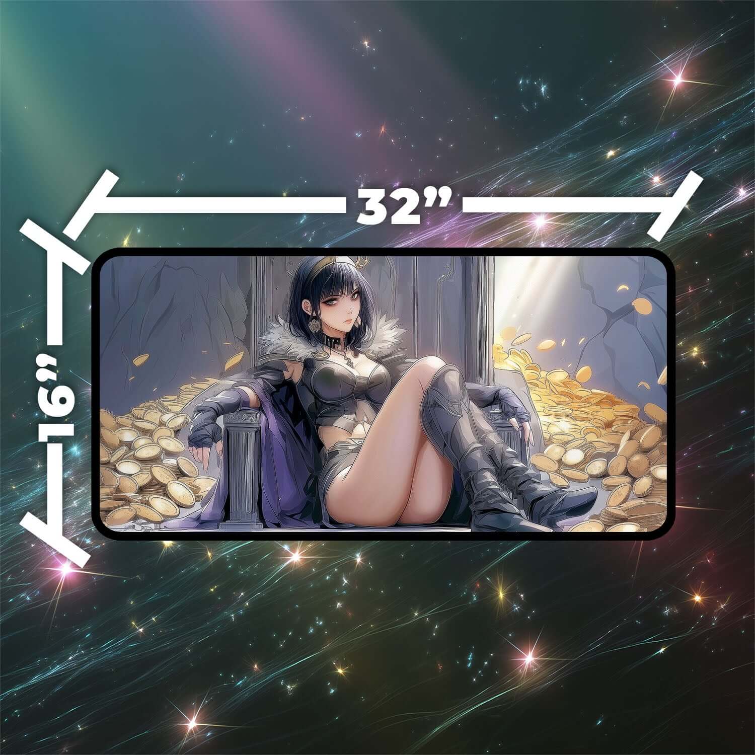 Rev, Tithe Extractor Playmat | Magic the Gathering Playmat | Rogue Commander Playmat with Zones Option | 24x14 | 22x12 | 32x16 Sizes