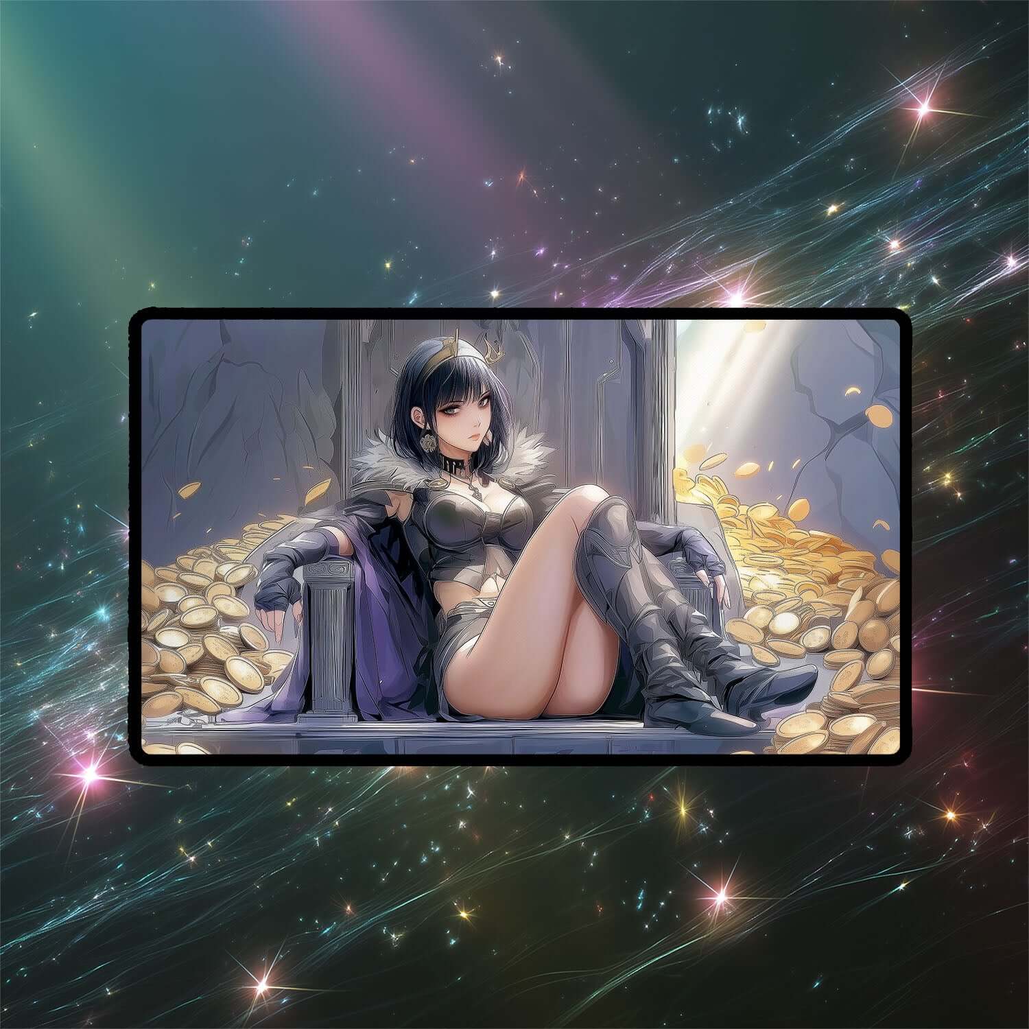 Rev, Tithe Extractor Playmat | Magic the Gathering Playmat | Rogue Commander Playmat with Zones Option | 24x14 | 22x12 | 32x16 Sizes