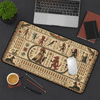 Egyptian Temple Mural Playmat | Warrior & Falcon Monk Design