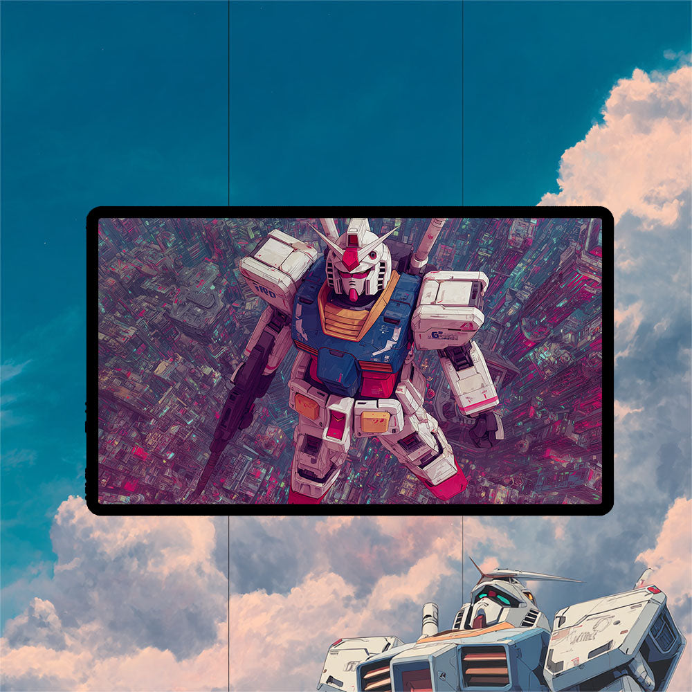 RX-78-2 Gundam Playmat | Gundam TCG Playmat | Iconic Mobile Suit with Zones Option | 24x14 | 22x12 | 32x16 Sizes