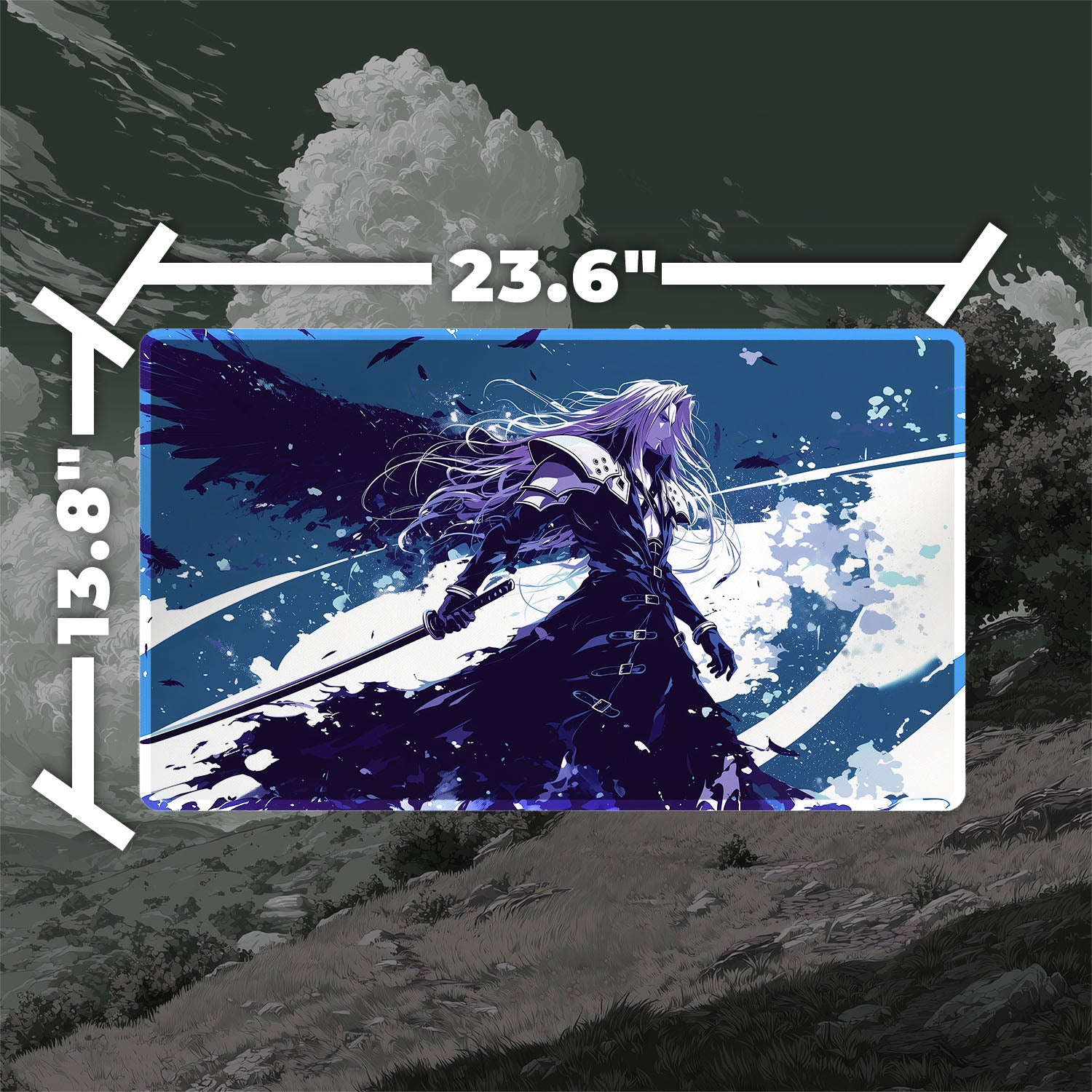 Sephiroth Fallen Hero Playmat (Borderless) | Final Fantasy Playmat