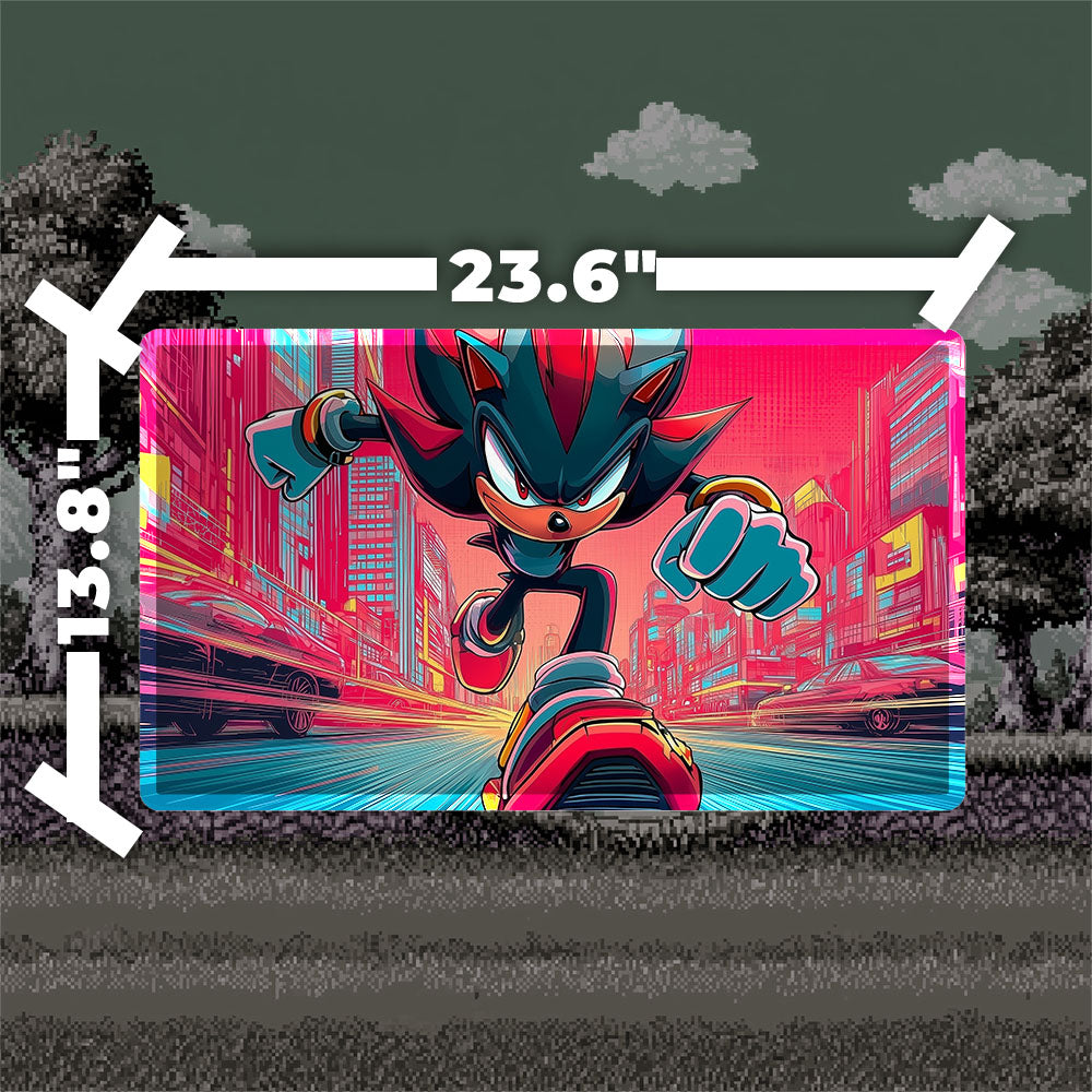 Shadow the Hedgehog Playmat (Borderless) | Magic the Gathering Playmat