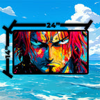 Red-Haired Sea Emperor Playmat | Anime Portrait Mat