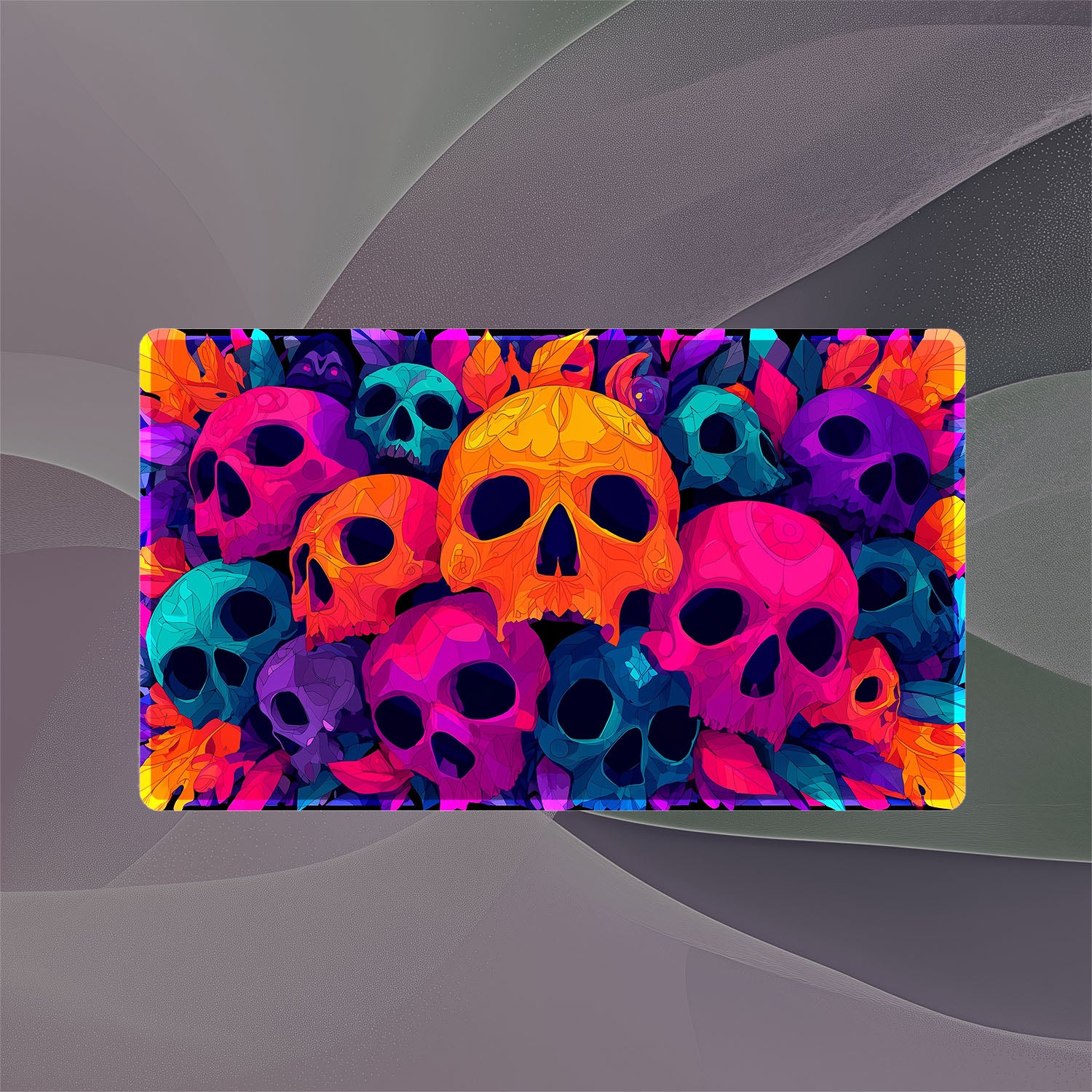 Vibrant Skulls Playmat (Borderless) | TCG Playmat