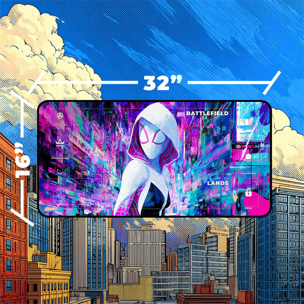 Spider-Gwen Playmat | Trippy Spiderverse MTG Mat
