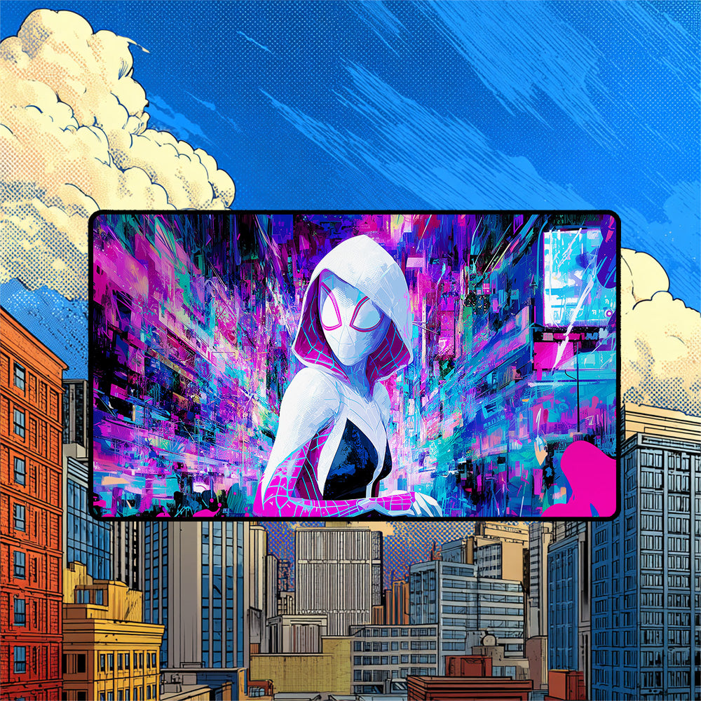 Spider-Gwen Playmat | Trippy Spiderverse MTG Mat