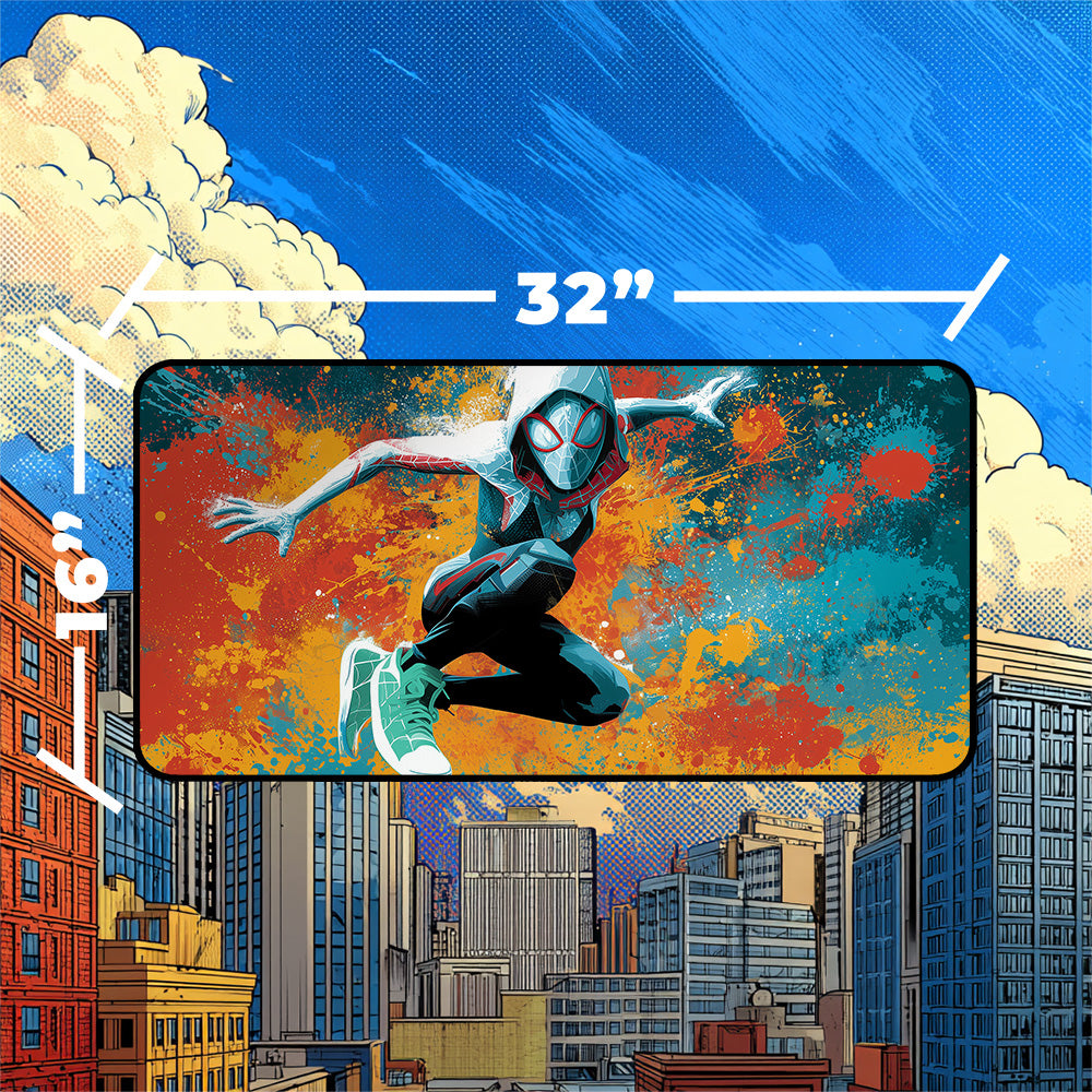 Spider-Gwen V2 Playmat | Magic the Gathering Playmat | 24x14 & 32x16