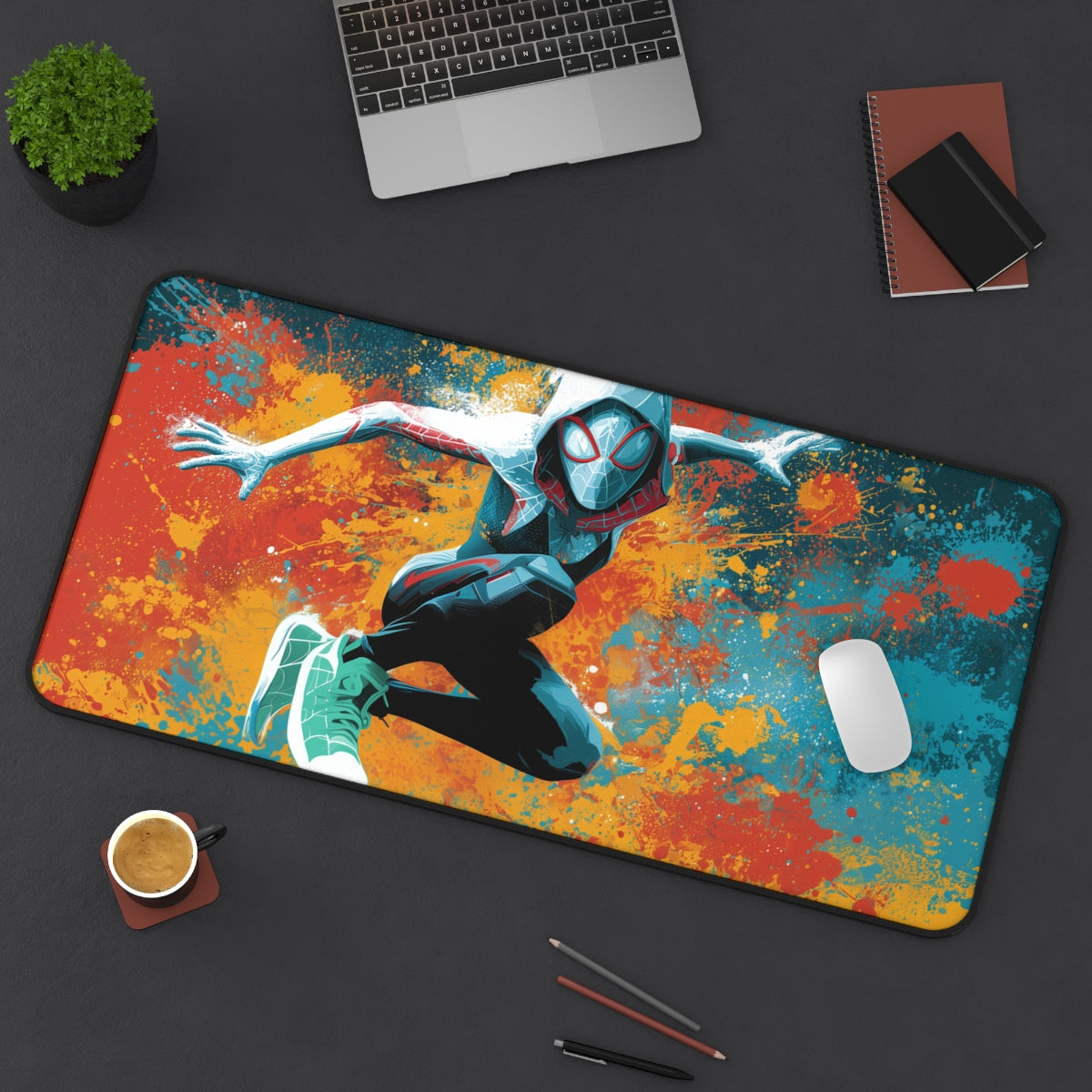 Spider-Gwen V2 Playmat | Magic the Gathering Playmat | 24x14 & 32x16