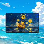 Starry Night Sailing Ship Playmat | Galaxy Ocean TCG Mat