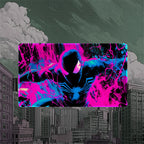 Symbiote Hero Playmat (Borderless) | Black White Comic Mat