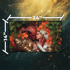 Demon Embrace Playmat | Dark Fantasy Art Mat