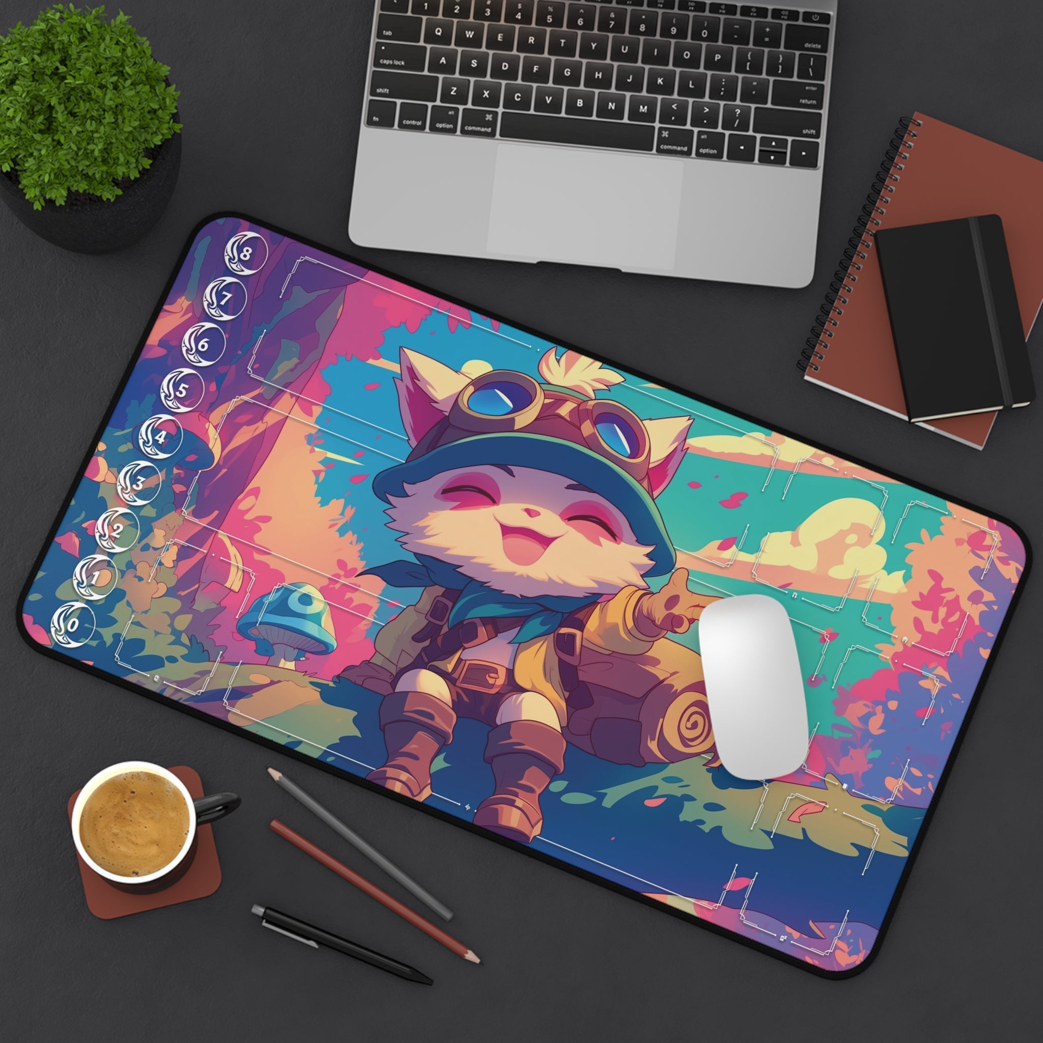 Teemo Playmat | Riftbound League of Legends Playmat With Zones | 24x14 Size