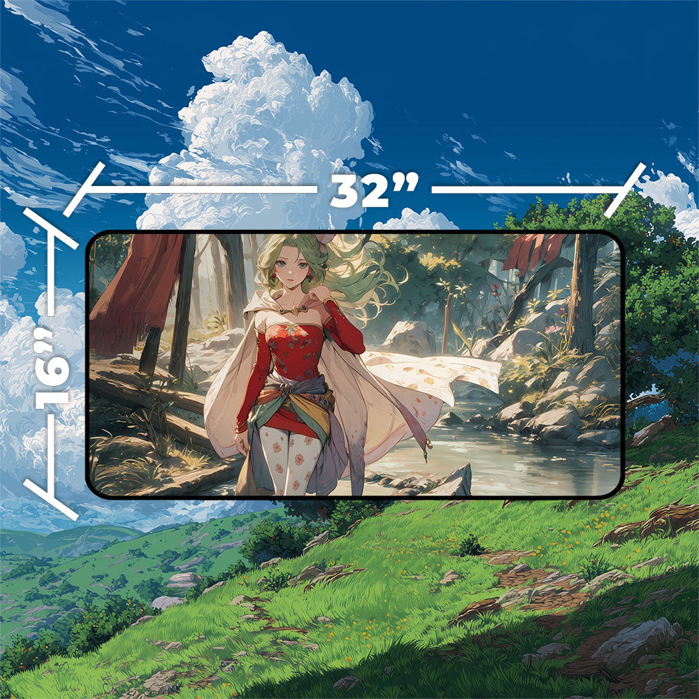 Terra Playmat | Final Fantasy Playmat With MTG Zones Option | 24x14 | 32x16 Sizes