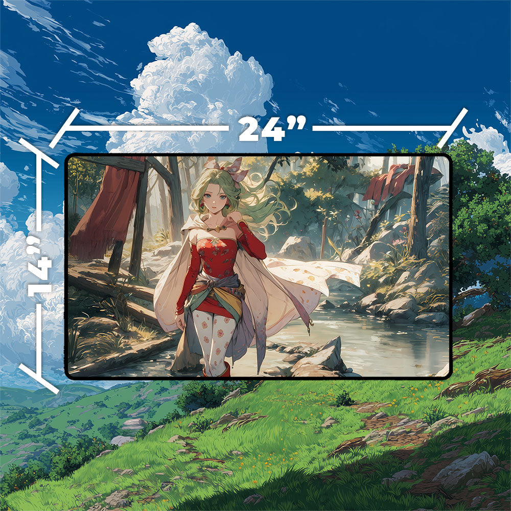Terra Playmat | Final Fantasy Playmat With MTG Zones Option | 24x14 | 32x16 Sizes