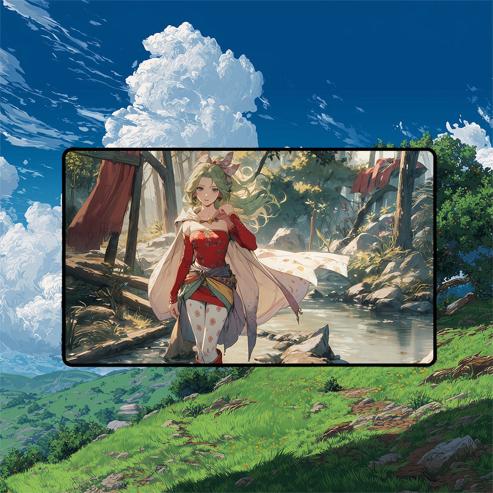 Terra Playmat | Final Fantasy Playmat With MTG Zones Option | 24x14 | 32x16 Sizes