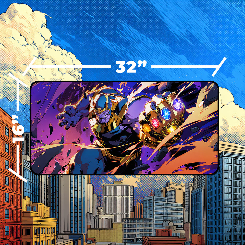 Supervillain Playmat | Cosmic Gauntlet Comic Art