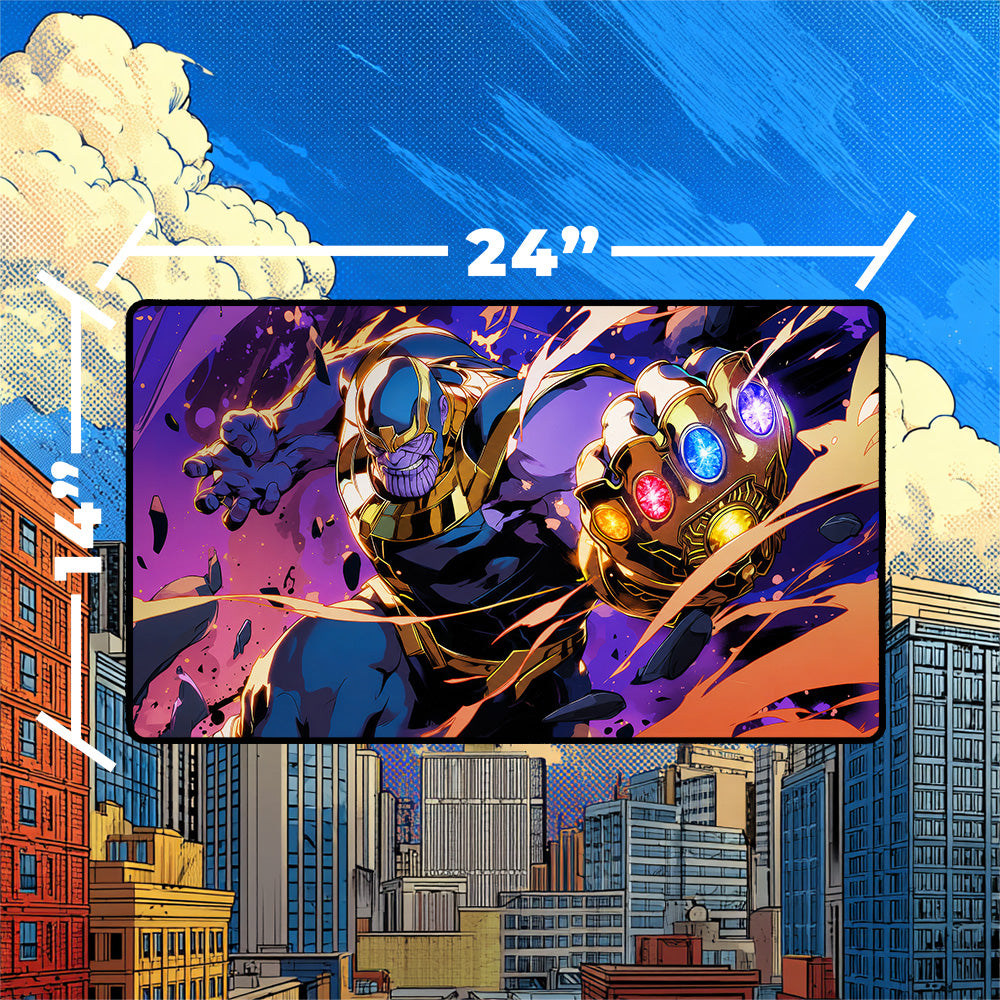 Supervillain Playmat | Cosmic Gauntlet Comic Art
