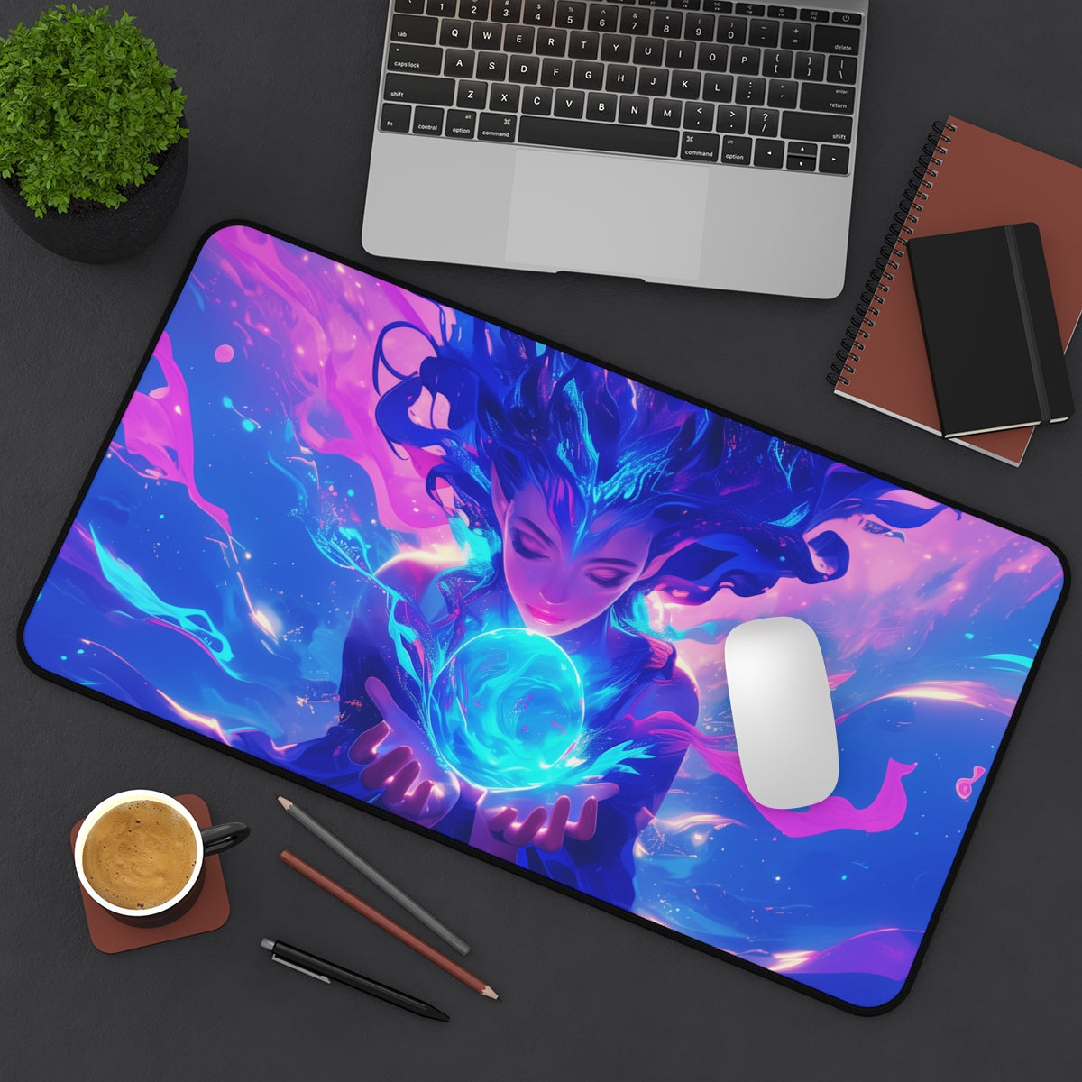 Thassa’s Oracle Playmat | Magic the Gathering Playmat | Mermaid Playmat with Zones Option | 24x14 | 22x12 | 32x16 Sizes