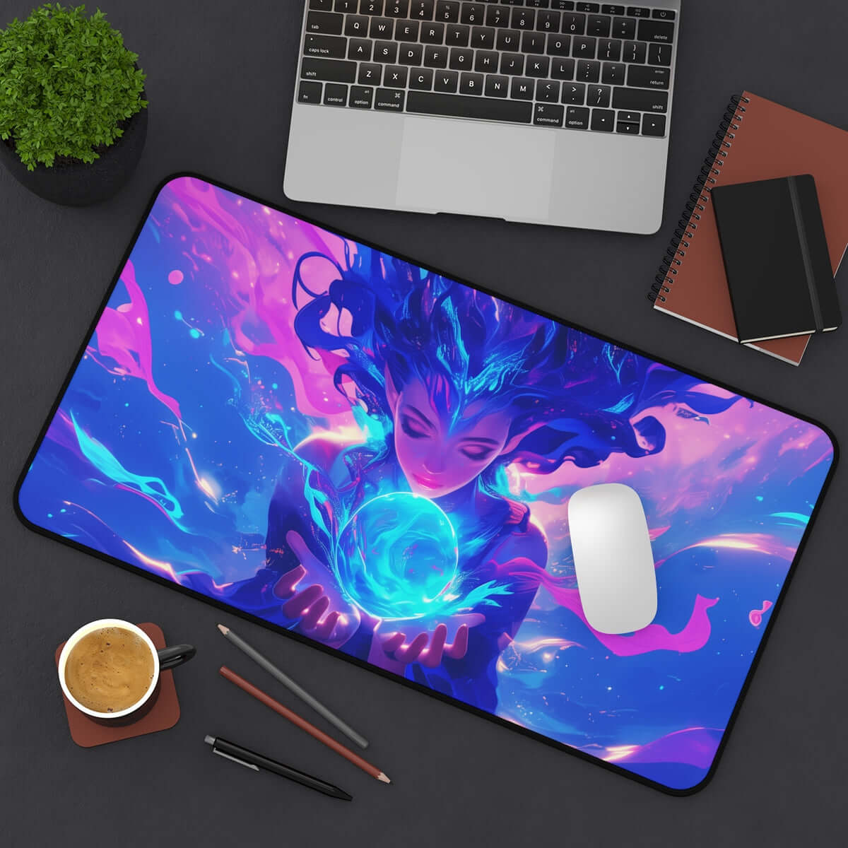 Thassa’s Oracle Playmat | Magic the Gathering Playmat | Mermaid Playmat with Zones Option | 24x14 | 22x12 | 32x16 Sizes