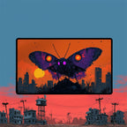 The Wise Mothman Playmat | Magic the Gathering Playmat | Fallout Playmat with Zones Option | 24x14 | 22x12 | 32x16 Sizes